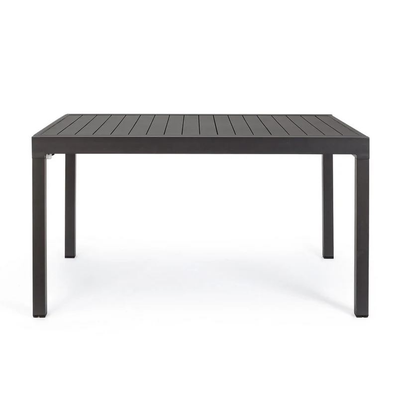 Tavolo allungabile "Porto Rico" in alluminio Antracite per giardino e veranda 135/270 x 90 cm
