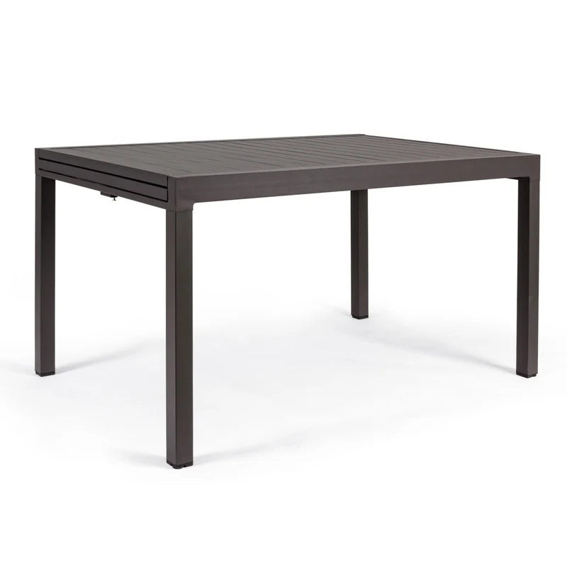 Tavolo allungabile "Porto Rico" in alluminio Antracite per giardino e veranda 135/270 x 90 cm