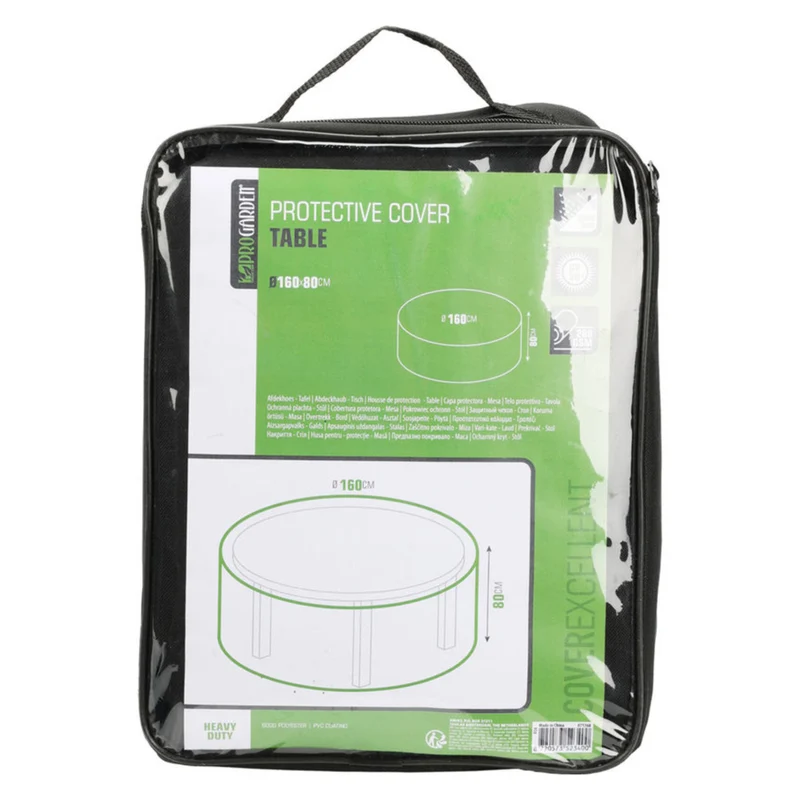 Copertura tavolo tondo Ø160x80 cm Impermeabile e Anti-UV per Esterno