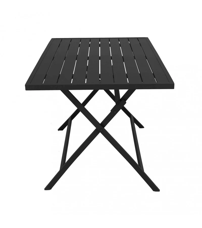 Tavolo pieghevole "Copacabana" per esterno e giardino, in alluminio Antracite da 130 cm