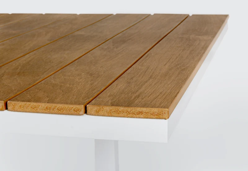Tavolo allungabile "Elias" in alluminio e polywood da esterno per giardino 140-200 cm
