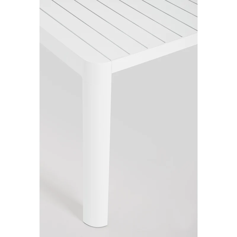 Tavolo in alluminio Bianco quadrato allungabile "Kiplin" 149 X 97/149 cm