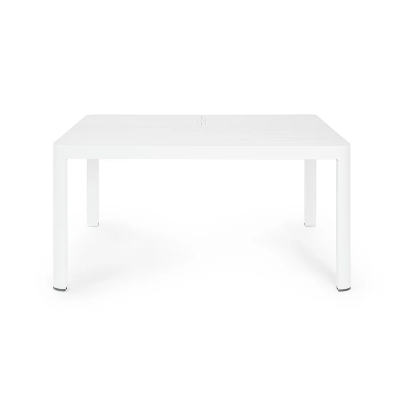 Tavolo in alluminio Bianco quadrato allungabile "Kiplin" 149 X 97/149 cm