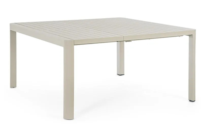 Tavolo in alluminio Rastin quadrato allungabile "Kiplin" 149 X 97/149 cm