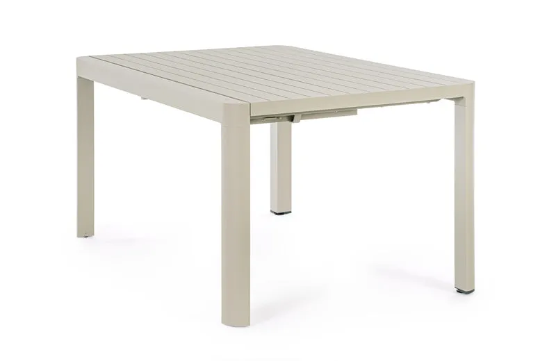 Tavolo in alluminio Rastin quadrato allungabile "Kiplin" 149 X 97/149 cm