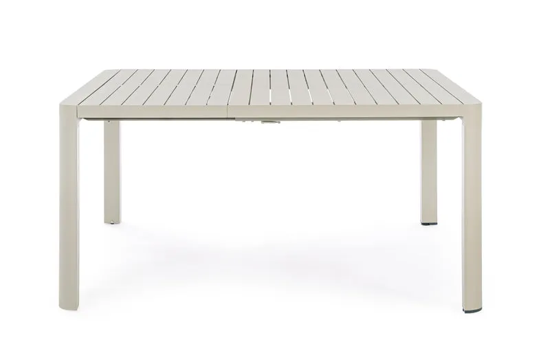 Tavolo in alluminio Rastin quadrato allungabile "Kiplin" 149 X 97/149 cm