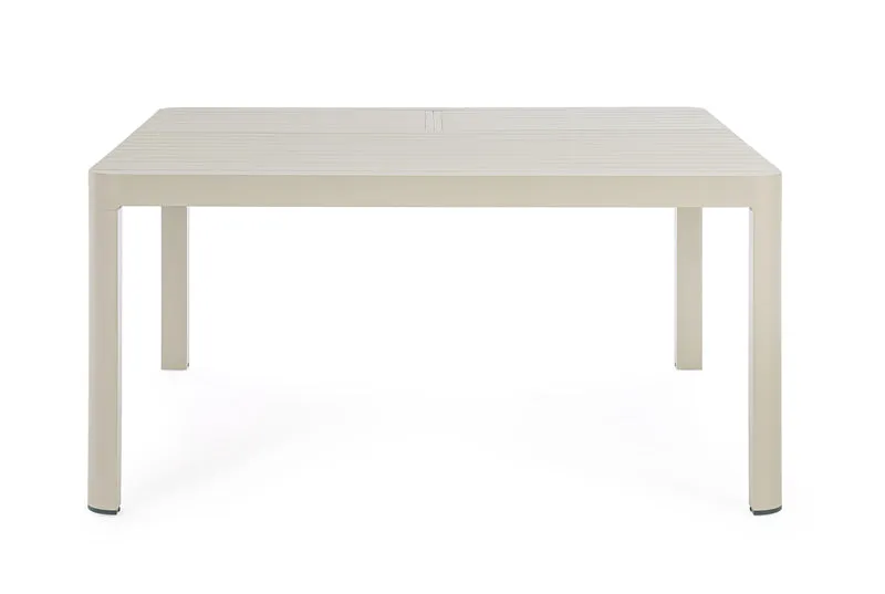 Tavolo in alluminio Rastin quadrato allungabile "Kiplin" 149 X 97/149 cm
