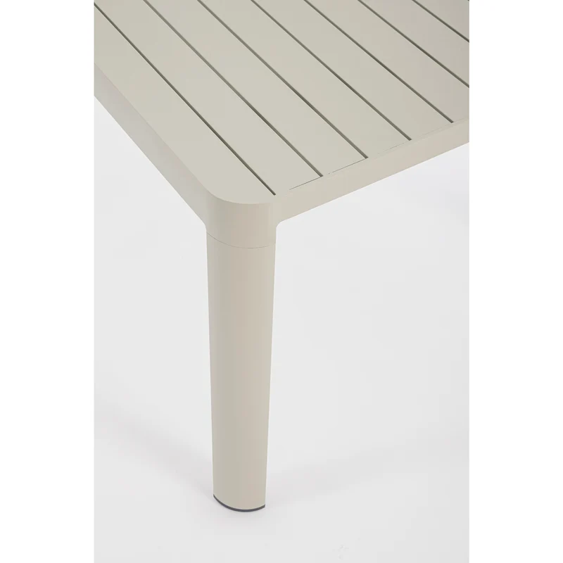 Tavolo in alluminio Rastin quadrato allungabile "Kiplin" 149 X 97/149 cm