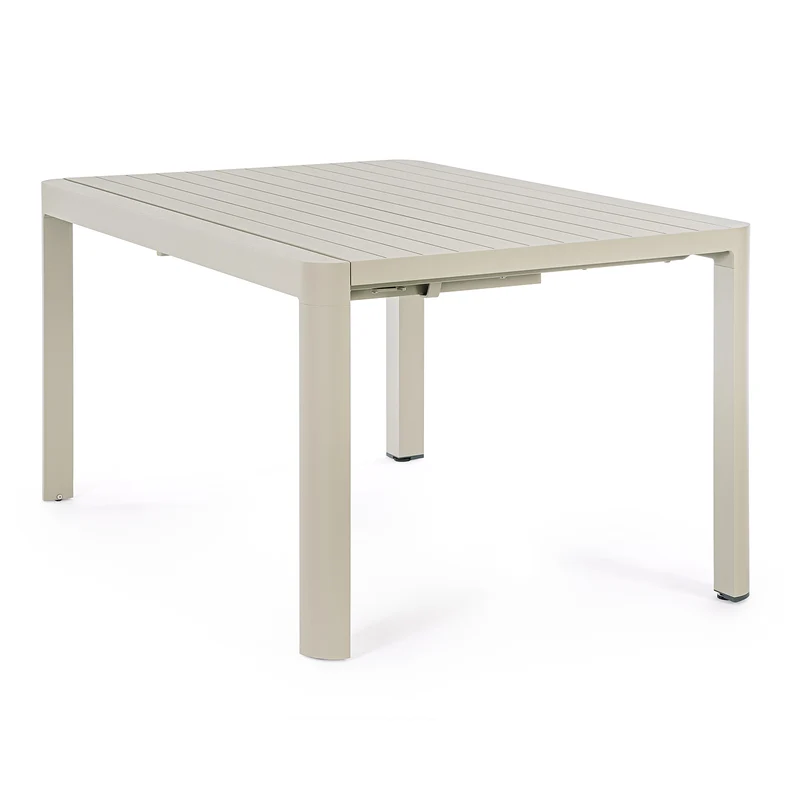 Tavolo in alluminio Rastin quadrato allungabile "Kiplin" 149 X 97/149 cm