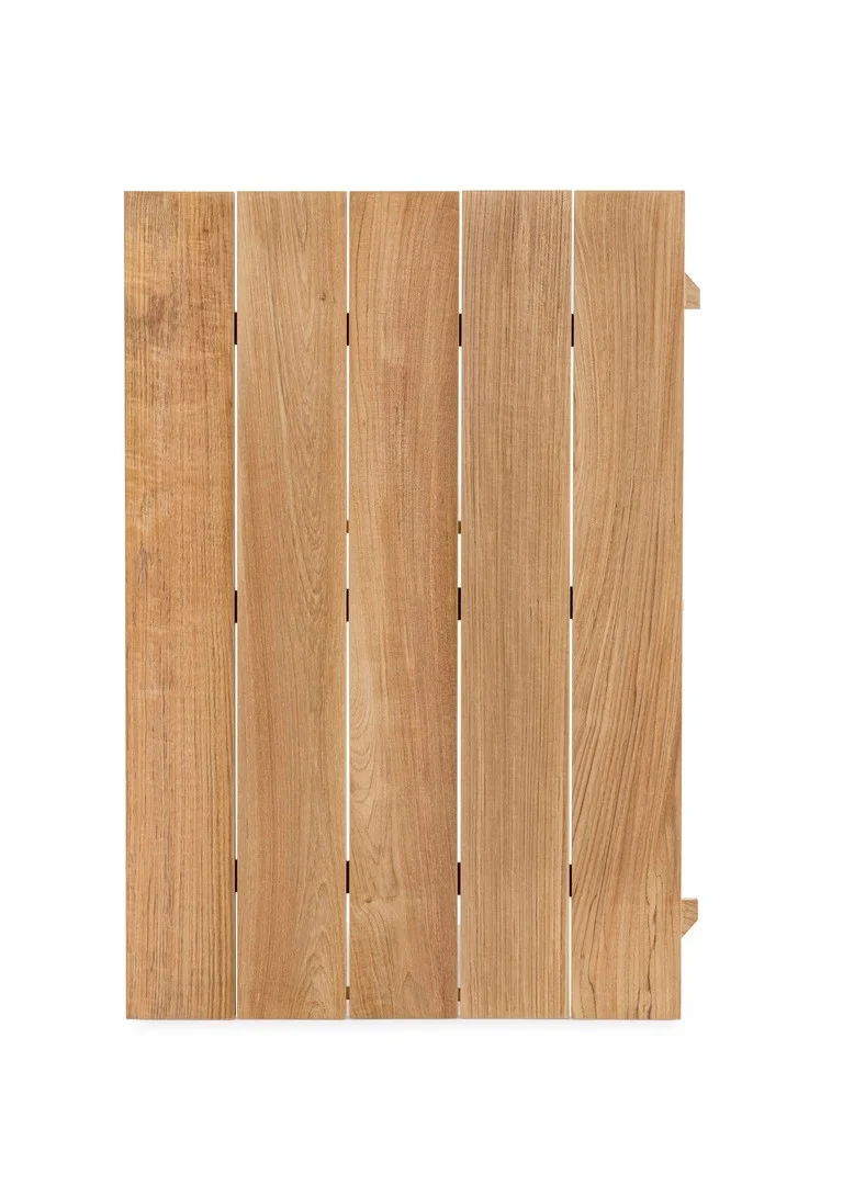 Tavolo allungabile "Cameron" con struttura in alluminio Antracite piano in teak da esterno
