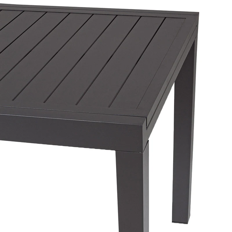 Tavolo allungabile "Pelagius" in alluminio Antracite dogato da esterno per giardino e veranda