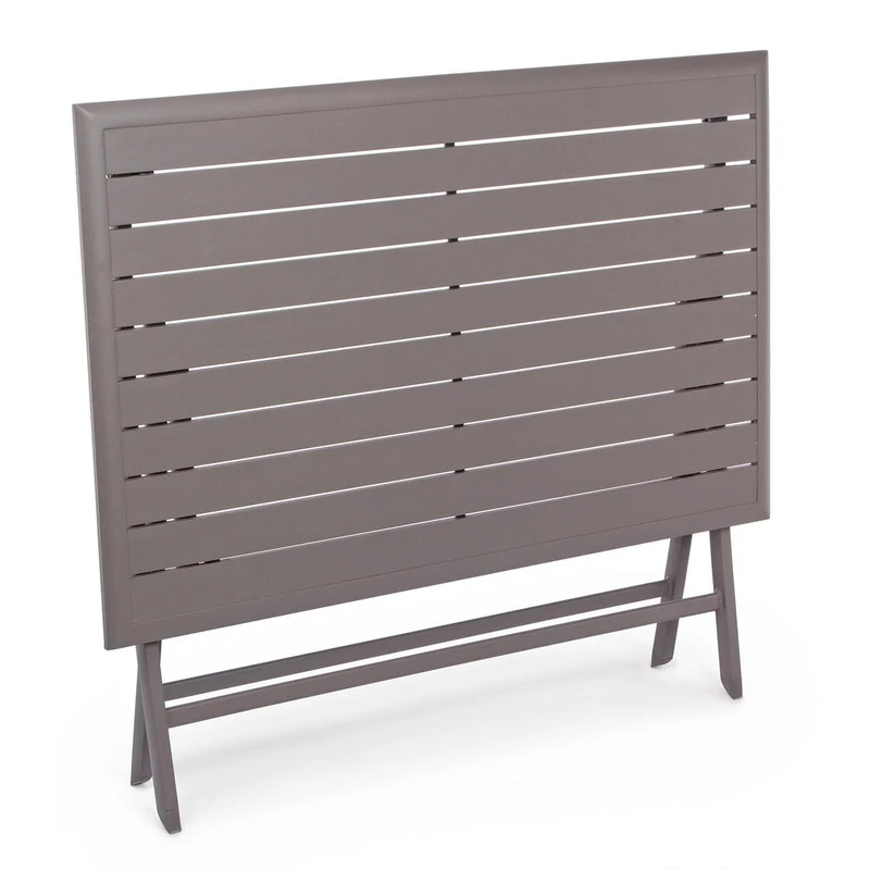 Tavolo pieghevole "Elin" in alluminio Ciok dogato 110 x 70 cm da esterno per giardino e veranda