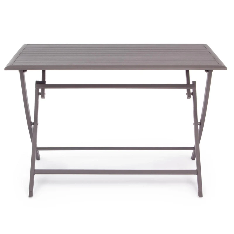 Tavolo pieghevole "Elin" in alluminio Ciok dogato 110 x 70 cm da esterno per giardino e veranda