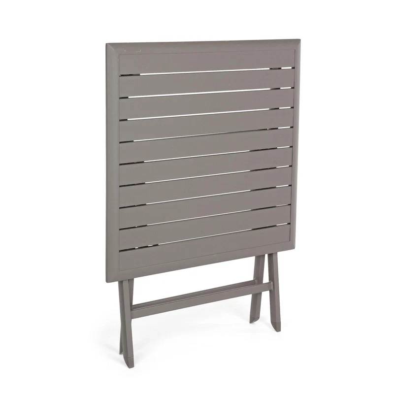 Tavolo pieghevole "Elin" in alluminio Ciok dogato 70 x 70 cm da esterno per giardino e veranda