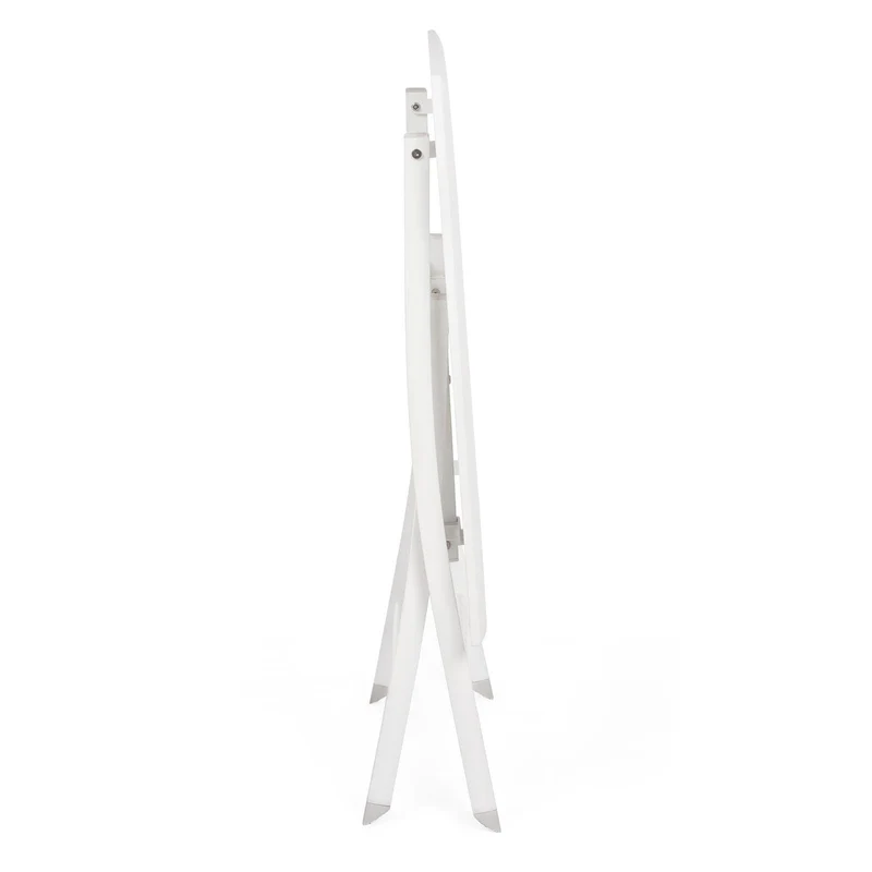 Tavolo pieghevole "Elin" in alluminio Bianco dogato da esterno per giardino e veranda