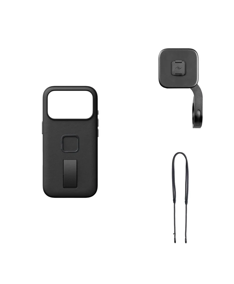 SlimLink Loop Case for iPhone 18 Pro + Bundle 1 | Black Clarino