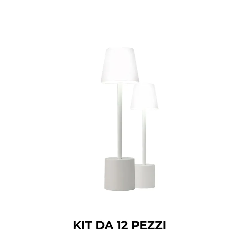 Pyramidea Kit 12 Lampade da Tavolo Acriliche LRP09AC