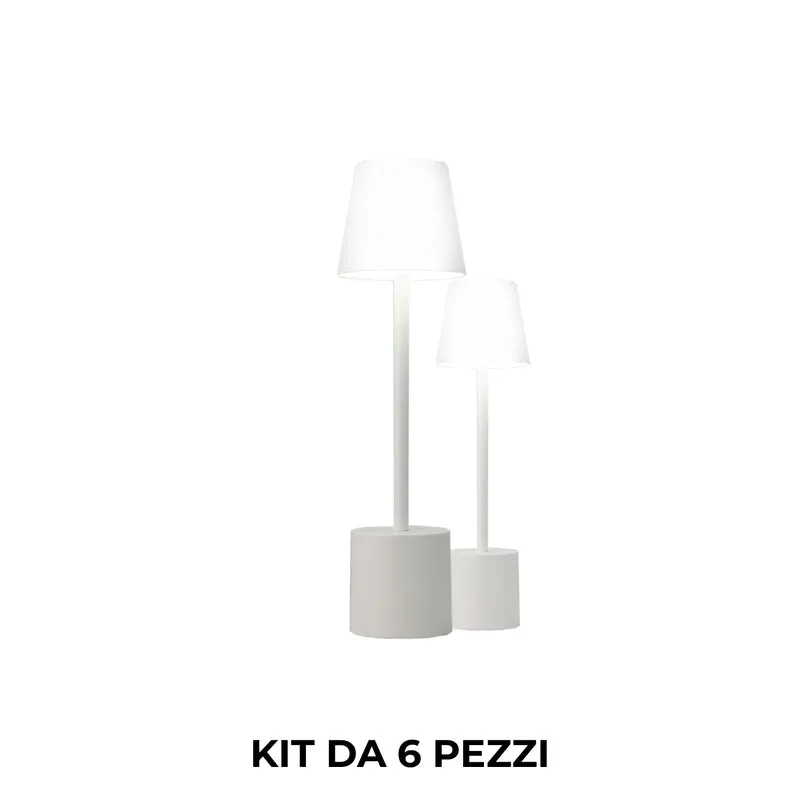 Pyramidea Kit 6 Lampade da Tavolo Acriliche LRP09AC