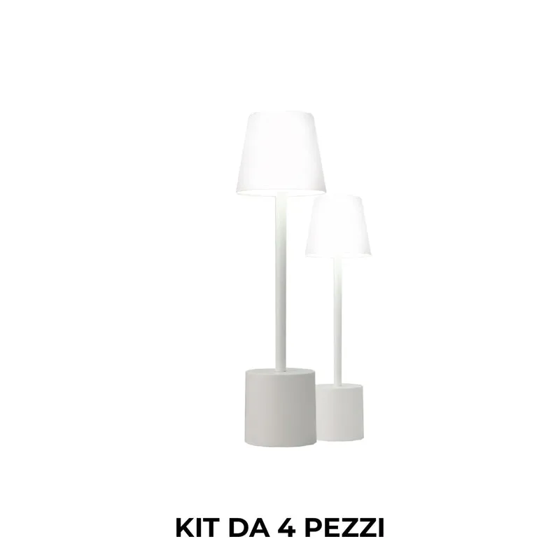 Pyramidea Kit 4 Lampade da Tavolo Acriliche LRP09AC