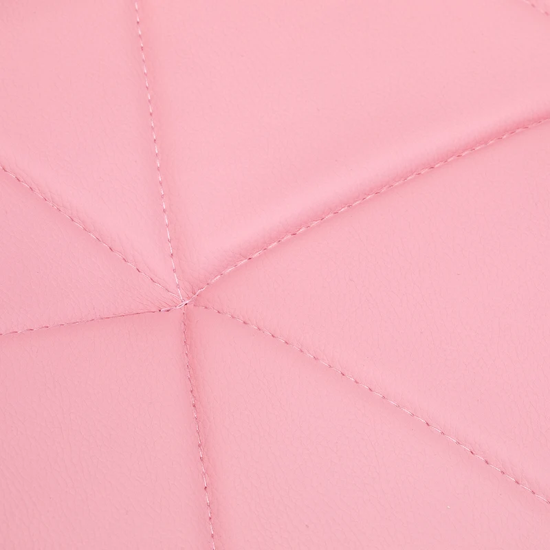 Sgabello Estetico Professionale con Schienale Ergonomico e Ruote Girevoli | QS-06 (Rosa)