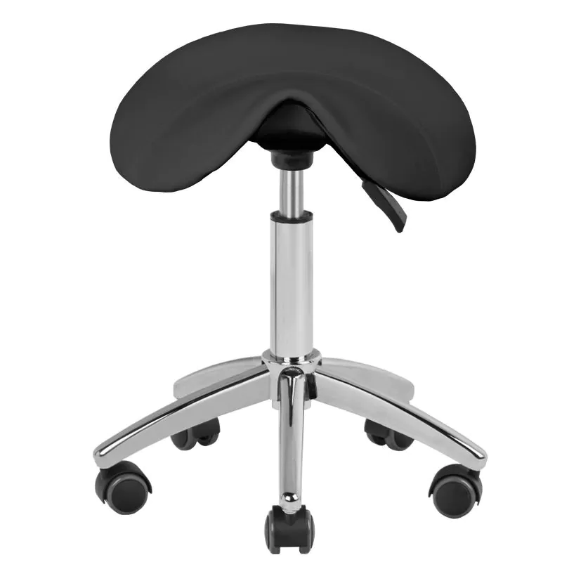 Sgabello Estetista Professionale con Seduta Ergonomica | AM-302 (Nero)