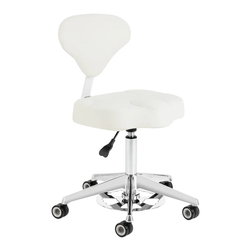 Sgabello Ergonomico Estetica Professionale | 156F (Bianco)