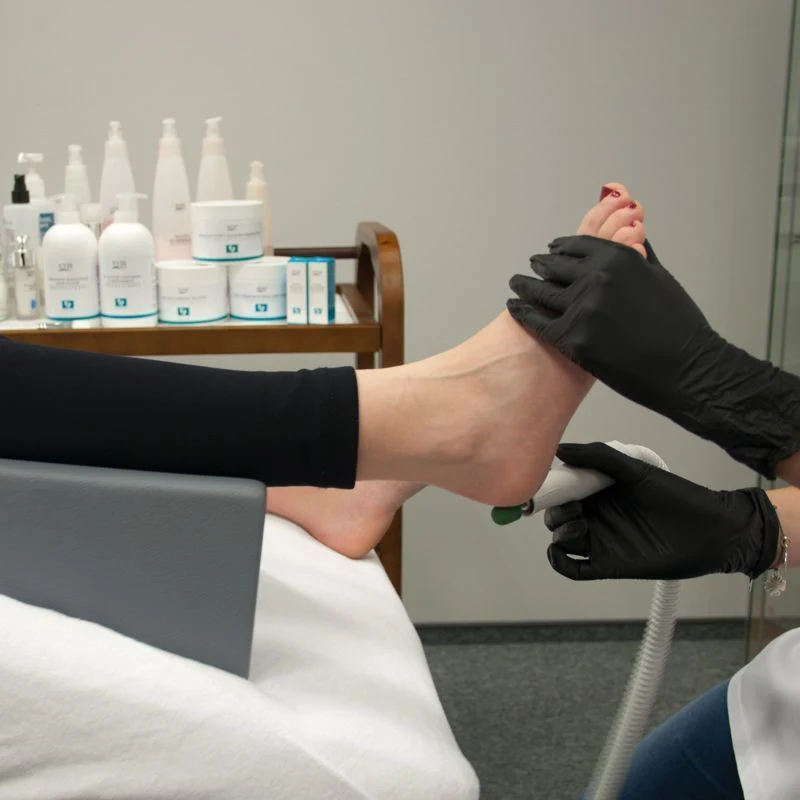 Poggiapiedi Pedicure Professionale Ergonomico Alta Qualità - Grigio