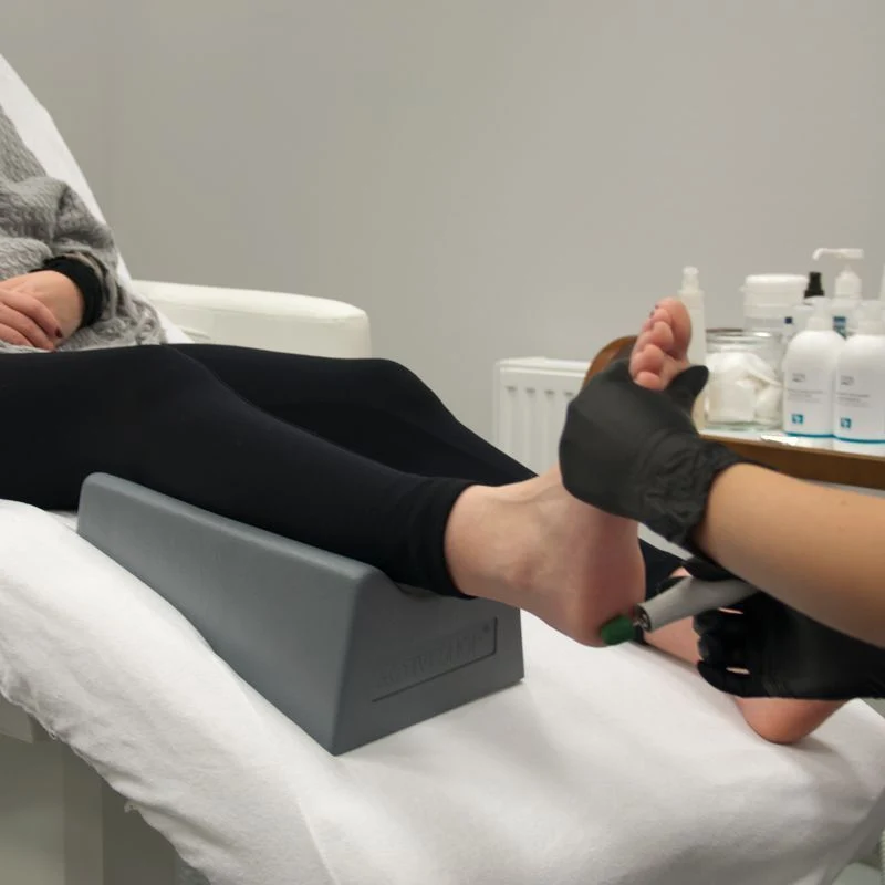 Poggiapiedi Pedicure Professionale Ergonomico Alta Qualità - Grigio