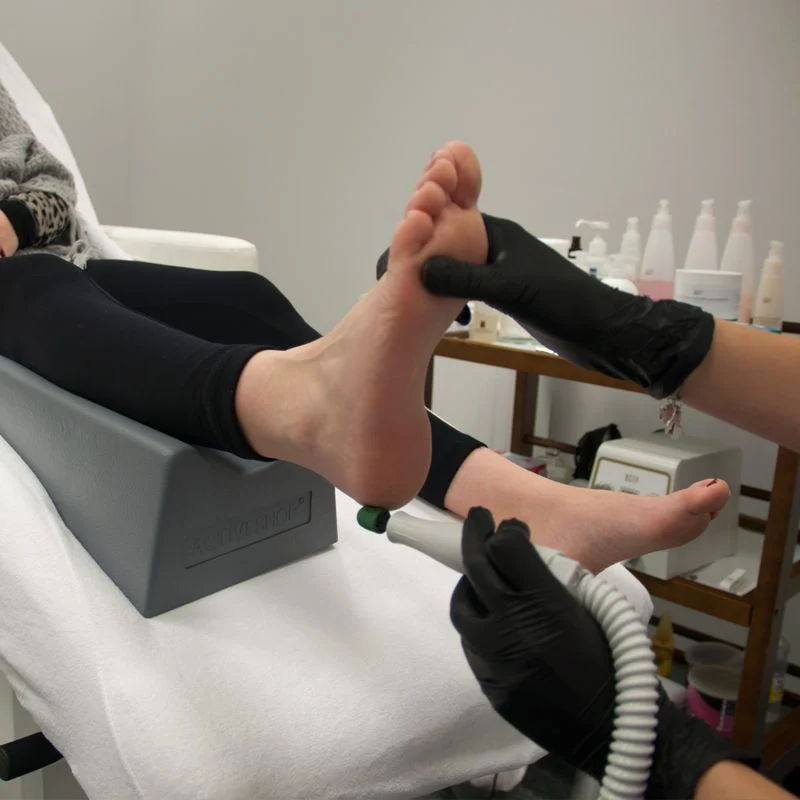 Poggiapiedi Pedicure Professionale Ergonomico Alta Qualità - Grigio