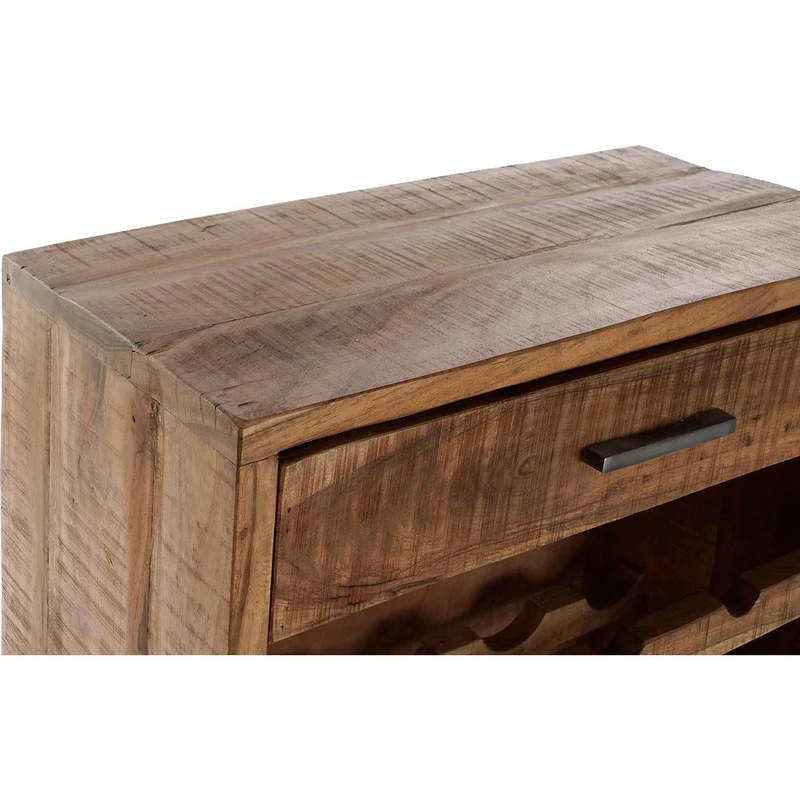 Mobile Portabottiglie Industrial Farmhouse Legno Acacia