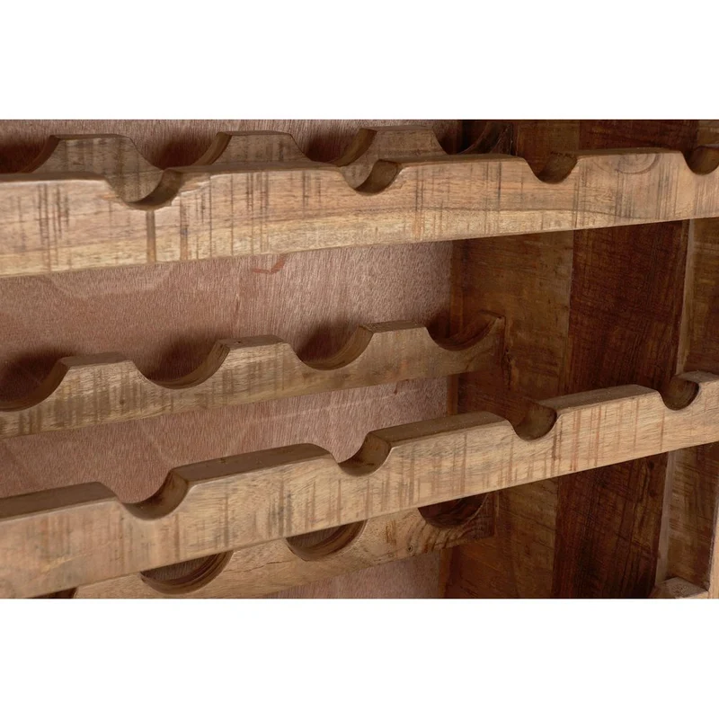 Mobile Portabottiglie Industrial Farmhouse Legno Acacia