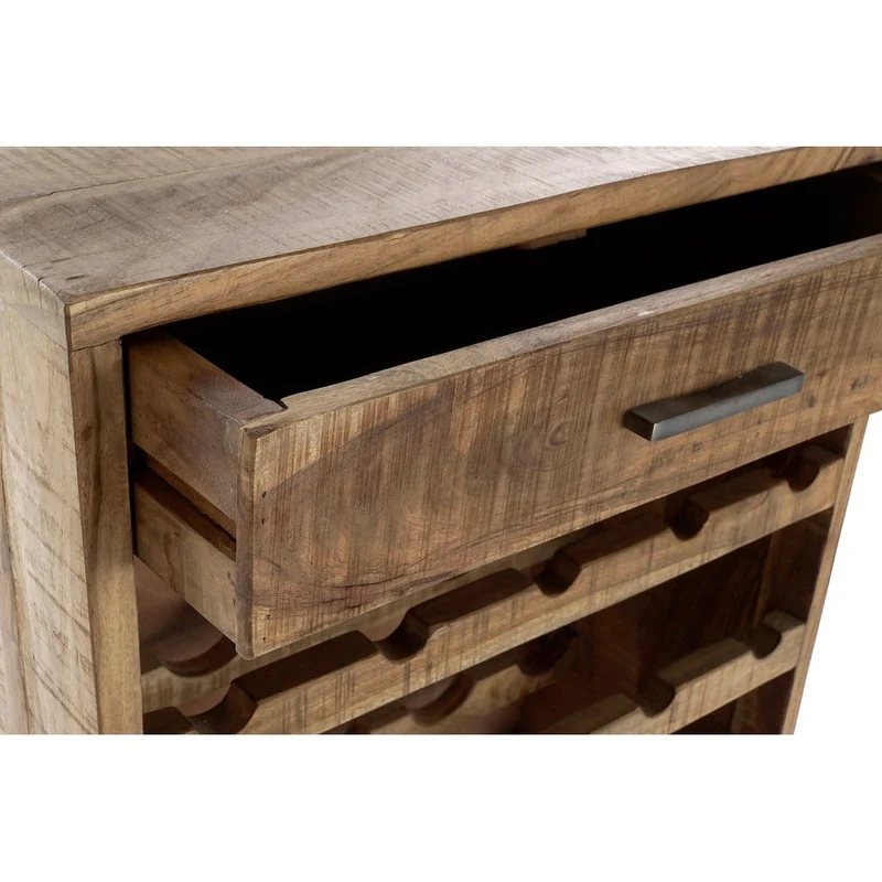 Mobile Portabottiglie Industrial Farmhouse Legno Acacia