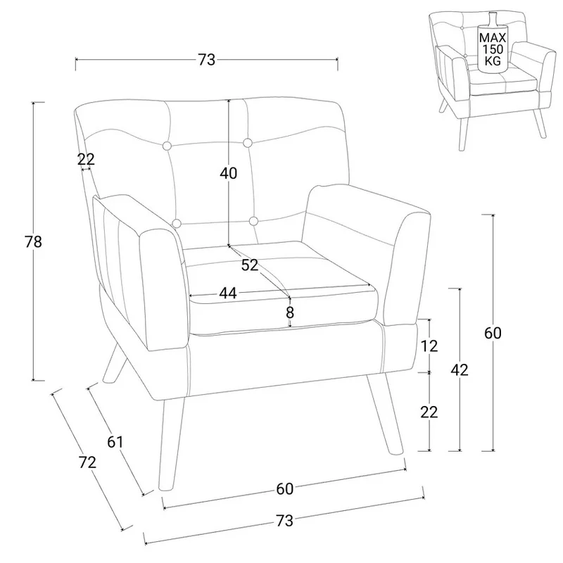 buybuy Divano Monoposto Modello Autunno Rivestimento Stoffa Stile Patchwork AUT75