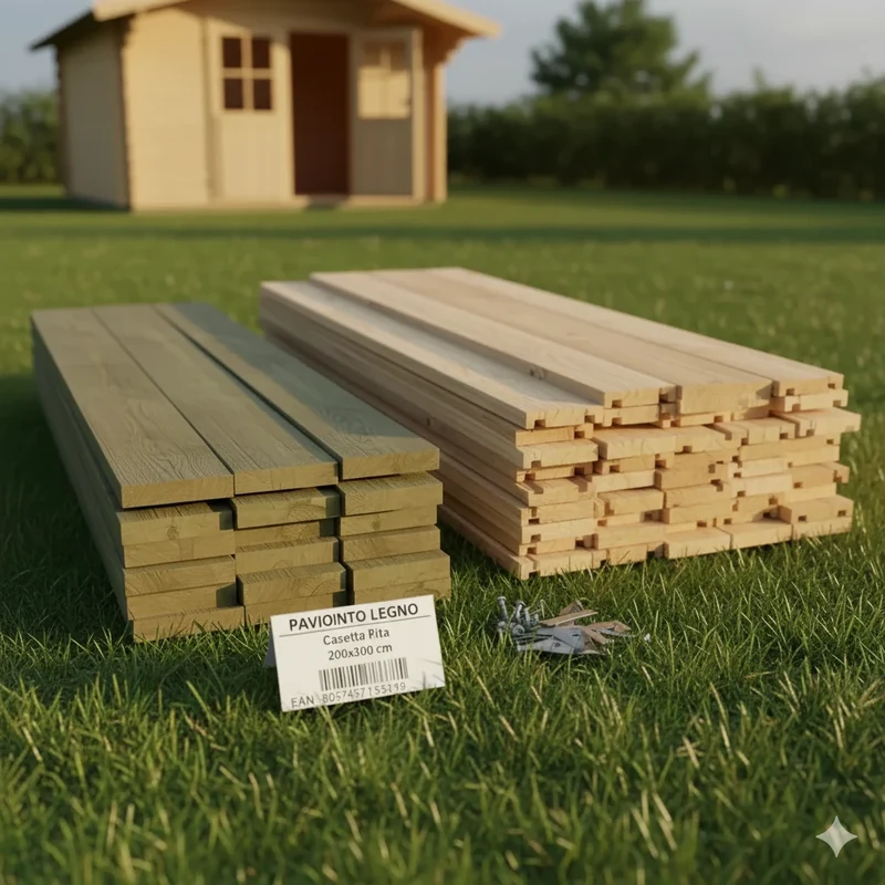Pavimento in Legno per Casetta Rita