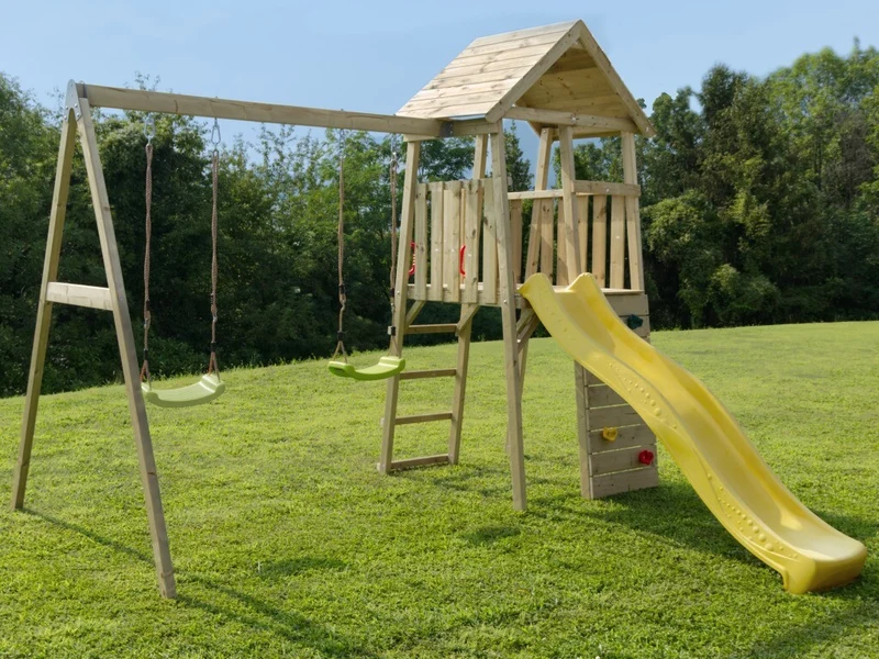 Casetta Kicca con Altalena Doppia: Avventura e Divertimento per i Tuoi Bambini