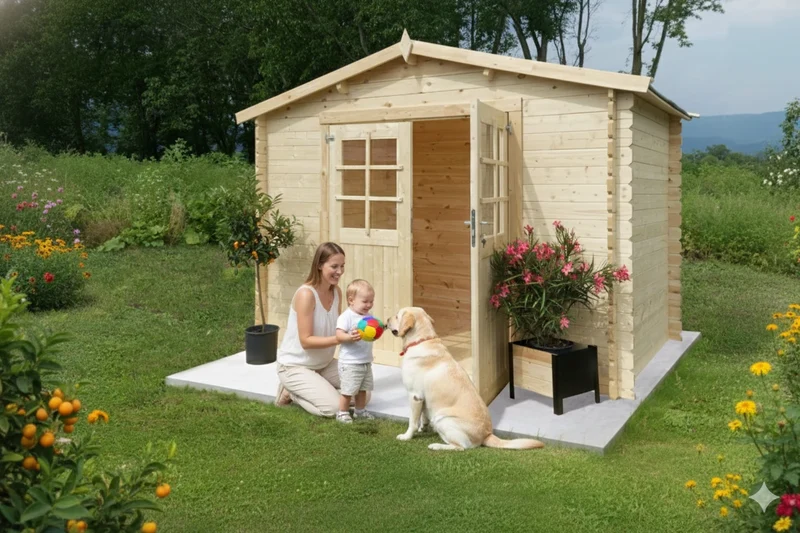 Casetta Ambra 300x200: Funzionalità e Robustezza per il Tuo Giardino