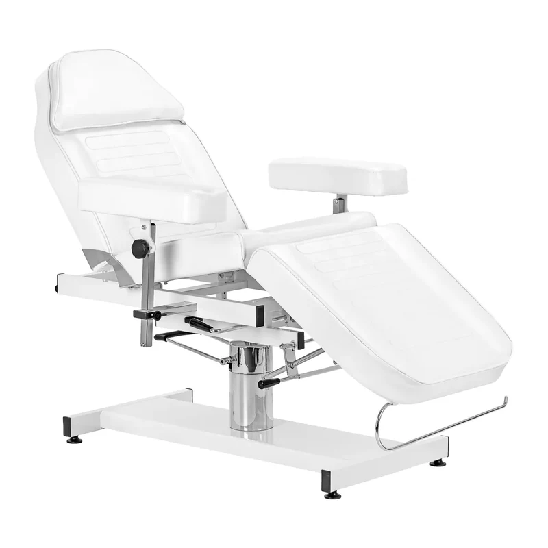 Poltrona Estetica Girevole con Funzione Culla e Foro Poggiatesta | SILLON A-210DH (Bianco)