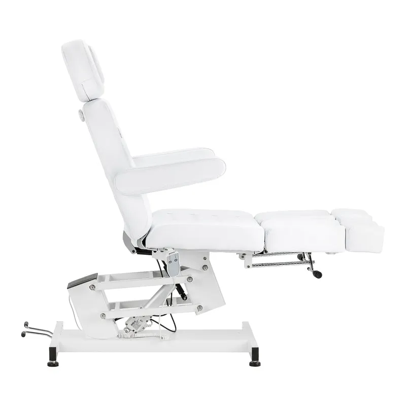 Poltrona Pedicure Elettrica Professionale 1 Motore ed Ecopelle | AZZURRO 706 (Bianca)