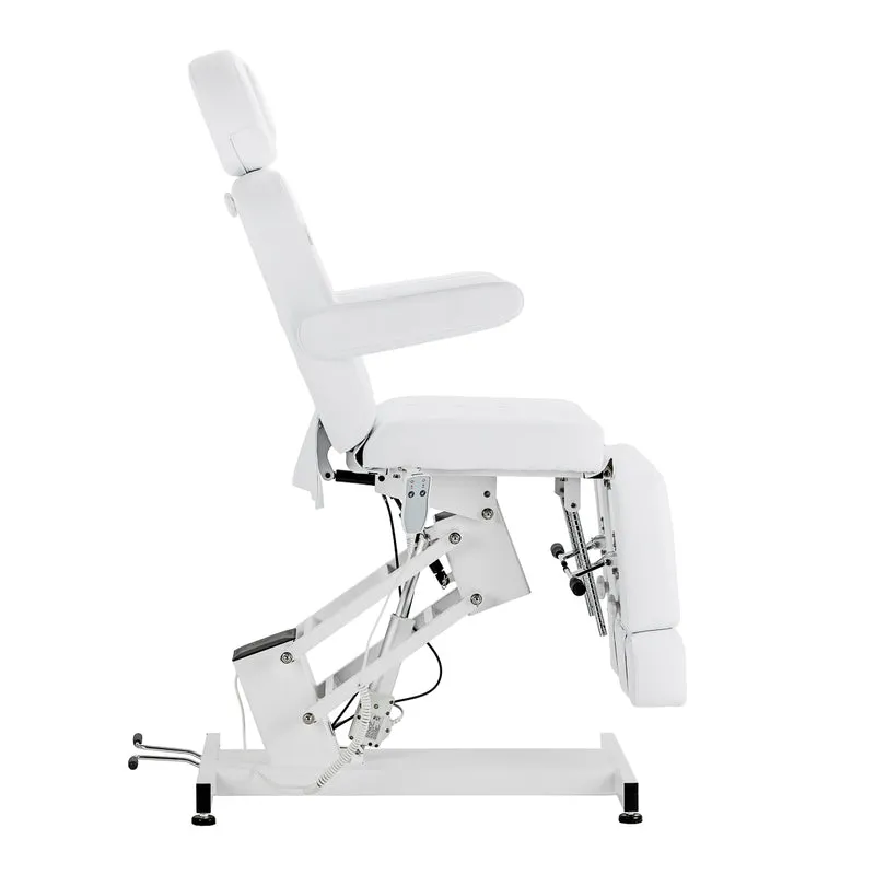 Poltrona Pedicure Elettrica Professionale 1 Motore ed Ecopelle | AZZURRO 706 (Bianca)