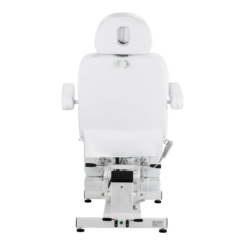 Poltrona Pedicure Elettrica Professionale 1 Motore ed Ecopelle | AZZURRO 706 (Bianca)