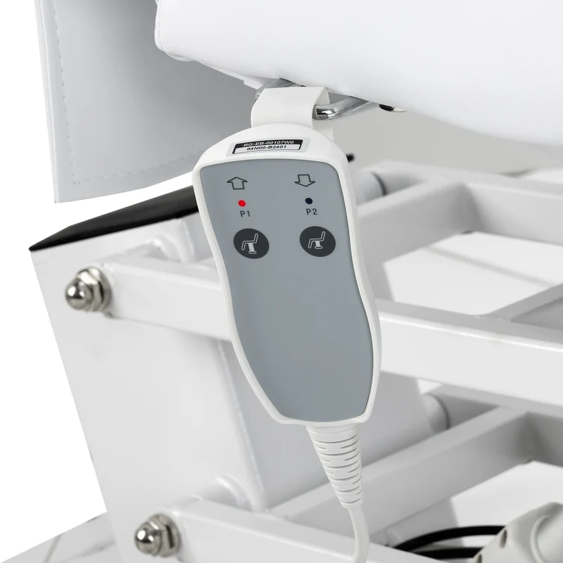 Poltrona Pedicure Elettrica Professionale 1 Motore ed Ecopelle | AZZURRO 706 (Bianca)