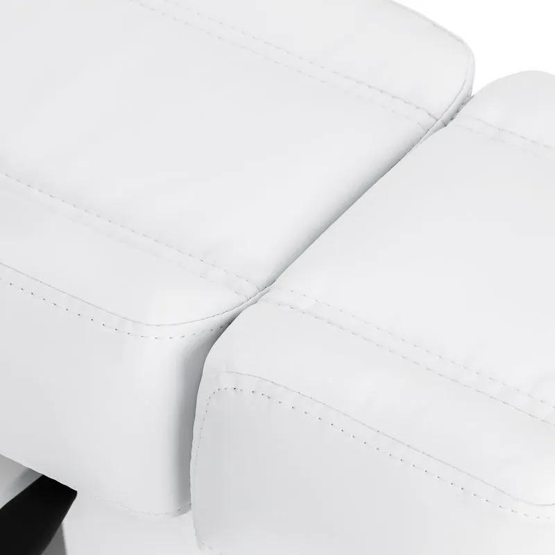 Poltrona Pedicure Elettrica Professionale 1 Motore ed Ecopelle | AZZURRO 706 (Bianca)