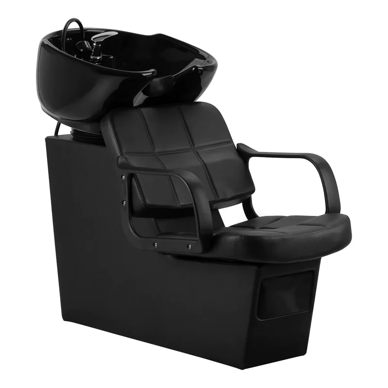 Lavatesta Professionale per Parrucchieri Moderno ed Ergonomico | HAIR SYSTEM KOMODO (Nero)