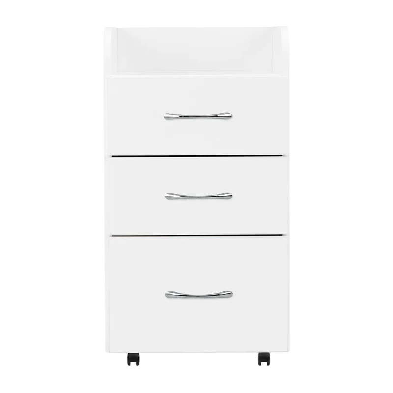 Mobiletto carrello per estetica e podologia grigio con cassetti e ruote | CABINET KOMBI (Bianco)