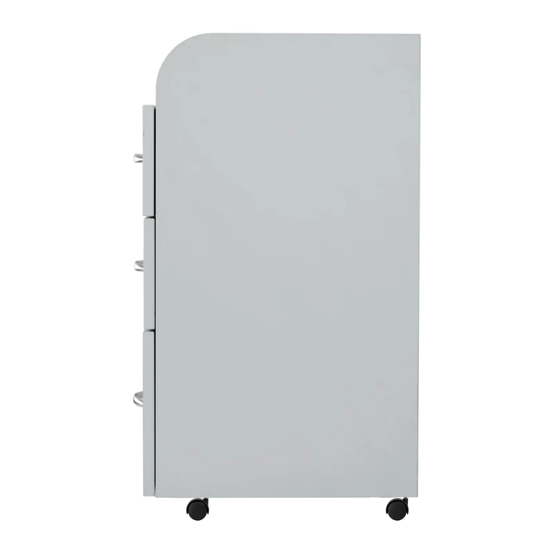 Mobiletto carrello per estetica e podologia grigio con cassetti e ruote | CABINET KOMBI (Grigio)