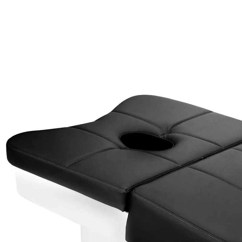 Lettino Professionale per Trattamenti Head Spa e Massaggio con Vaporizzatore Integrato | HEAD SPA 017 (Nero)