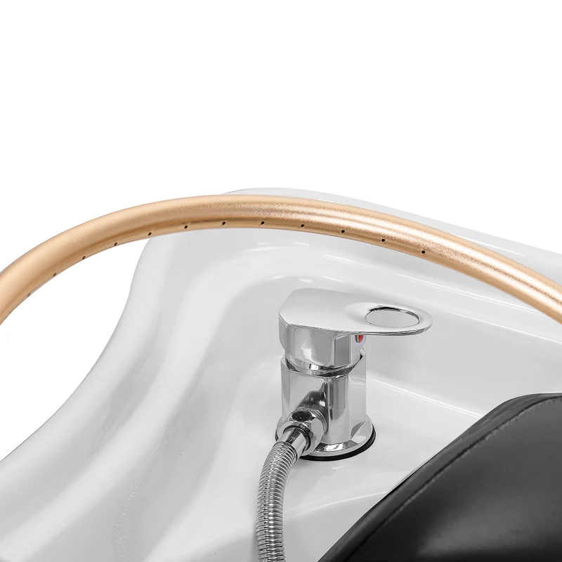 Lettino Professionale per Trattamenti Head Spa e Massaggio con Vaporizzatore Integrato | HEAD SPA 017 (Nero)