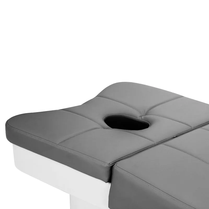 Lettino Professionale per Trattamenti Head Spa e Massaggio con Vaporizzatore Integrato | HEAD SPA 017 (Grigio)
