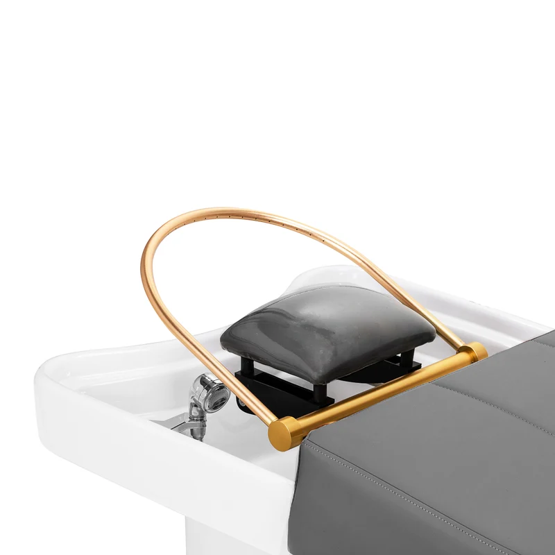 Lettino Professionale per Trattamenti Head Spa e Massaggio con Vaporizzatore Integrato | HEAD SPA 017 (Grigio)
