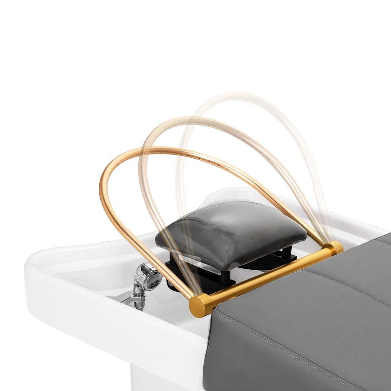 Lettino Professionale per Trattamenti Head Spa e Massaggio con Vaporizzatore Integrato | HEAD SPA 017 (Grigio)